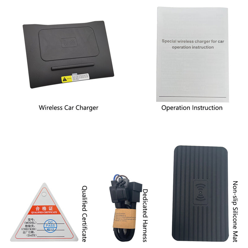 WXZOS Center Console Phone Wireless Fast Charging Pad for Hyundai ix25 2015-2019