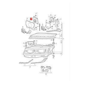 Matrix Headlight LED Module Control Unit 7PP941592AA for VW Touareg 2018-2020