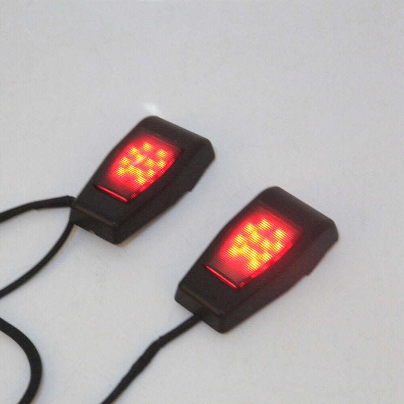 Upper Rear Door Window Hinge Cover Brake Signal Light for 07-18 Jeep Wrangler JK