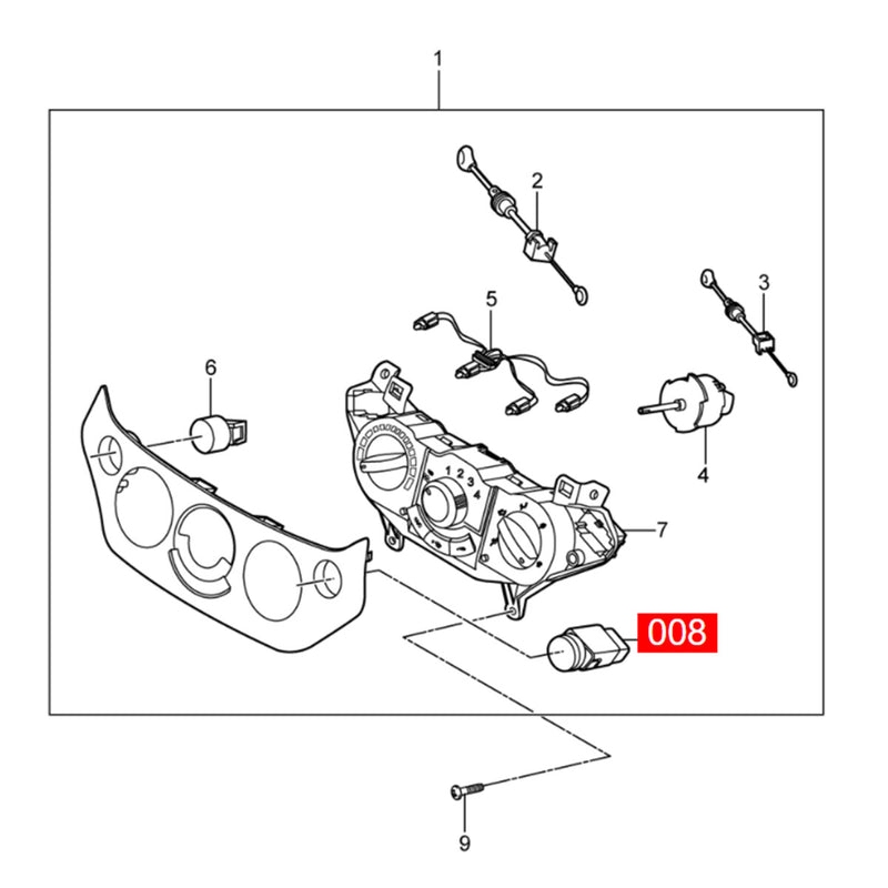 WXZOS 1PC Hazard Warning Switch for Pontiac G3 Wave 2009 G3 2007-2010