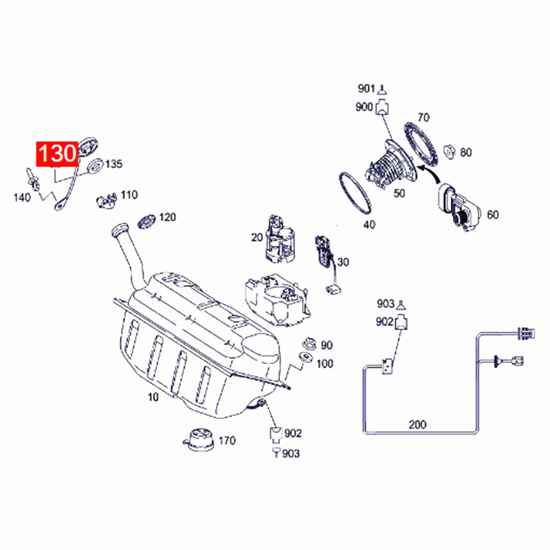 WXZOS Gas Fuel Tank Cap for Mercedes-Benz R172 SLC-Class 2016-2018