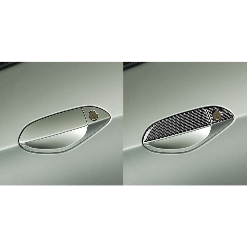 WXZOS Genuine Carbon Fiber Exterior Door Handle Trim for BMW Z4 E89 2009-2015