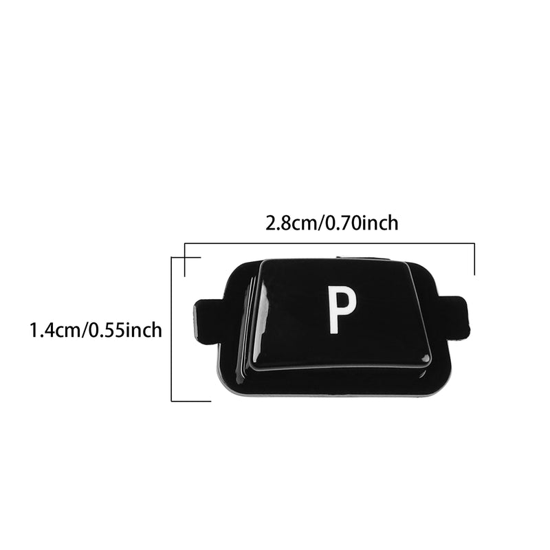 WXZOS Gear Shift Knob Lever P Key Button Cover for BMW 7 Series F01 F02 2008-2014