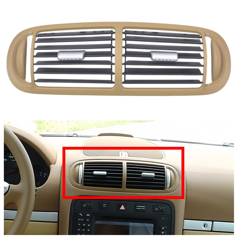 Beige Dashboard Air Vent Grille Frame Panel for Porsche Cayenne (9PA) 2003-2010