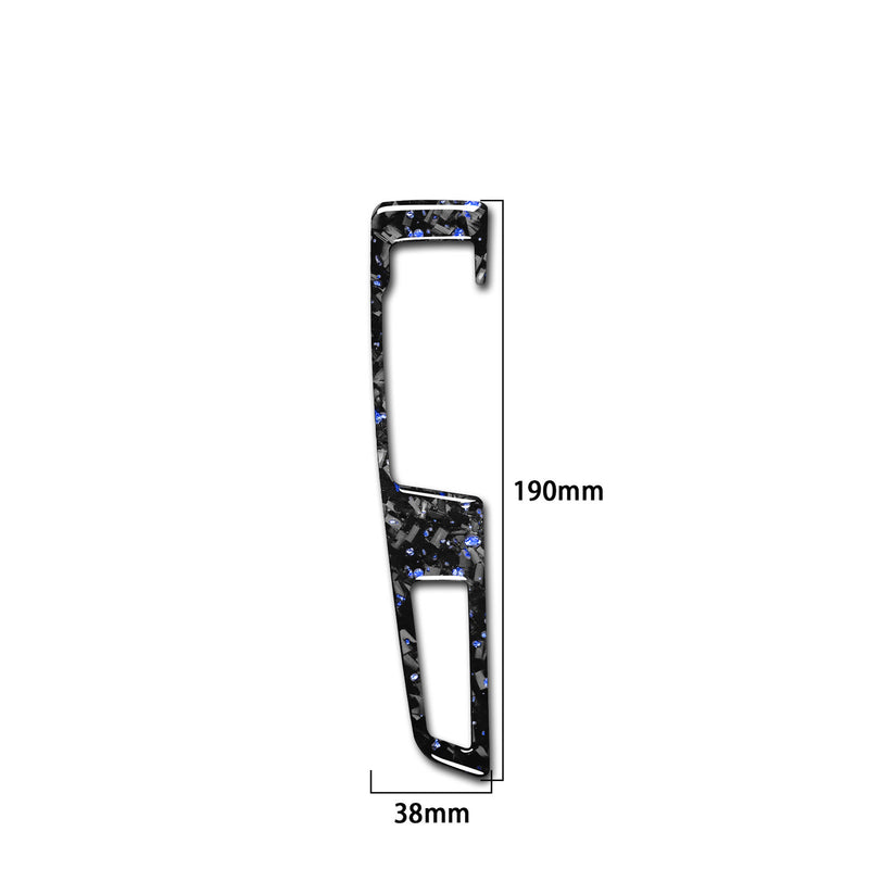 WXZOS Genuine Carbon Fiber Gear Shift Lever Panel Trim for BMW F10 5series 2011-2017