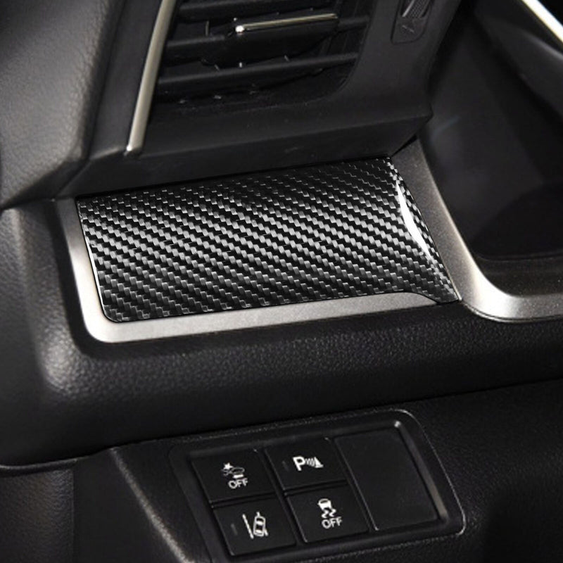 Car Genuine Carbon Fiber Front Console Panel Trim Kit for Honda Civic 2016-2020