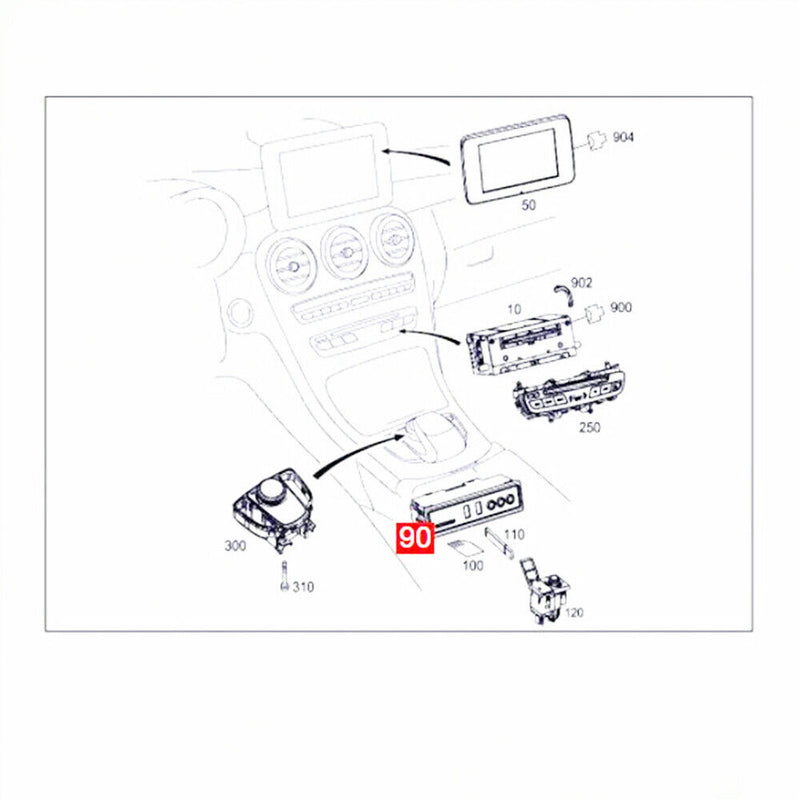 Multimedia USB Input/Connection Control Module A2138200400 for Benz W205 W213