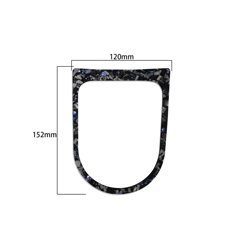 WXZOS Genuine Carbon Fiber Gear Shift Lever Panel Trim for Ford Mustang 2015-2020