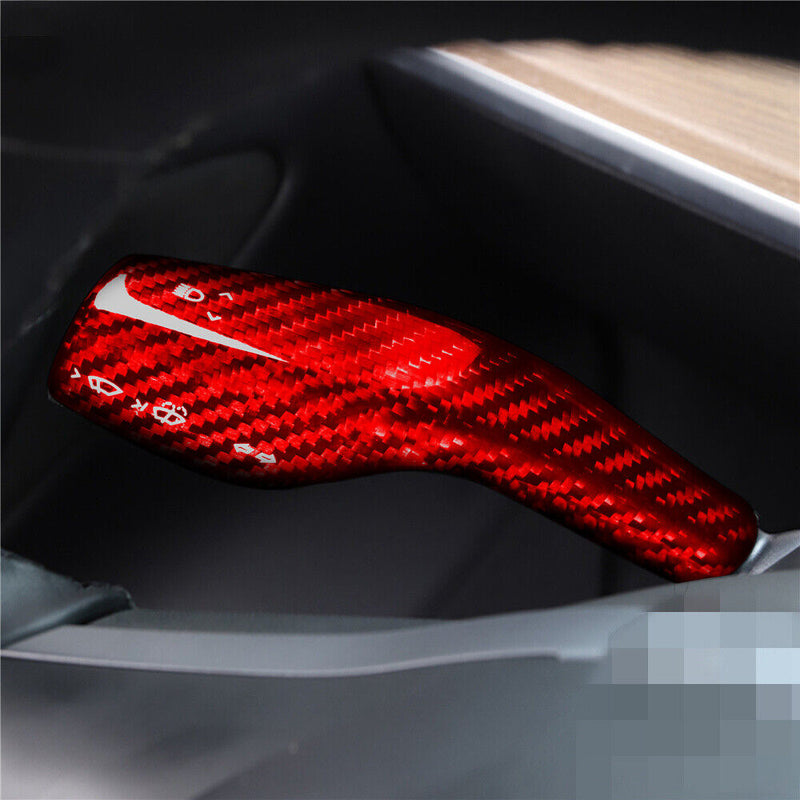 Genuine Carbon Fiber Wiper Gear Shift Lever Cover Trim for Tesla Model 3 2017-22