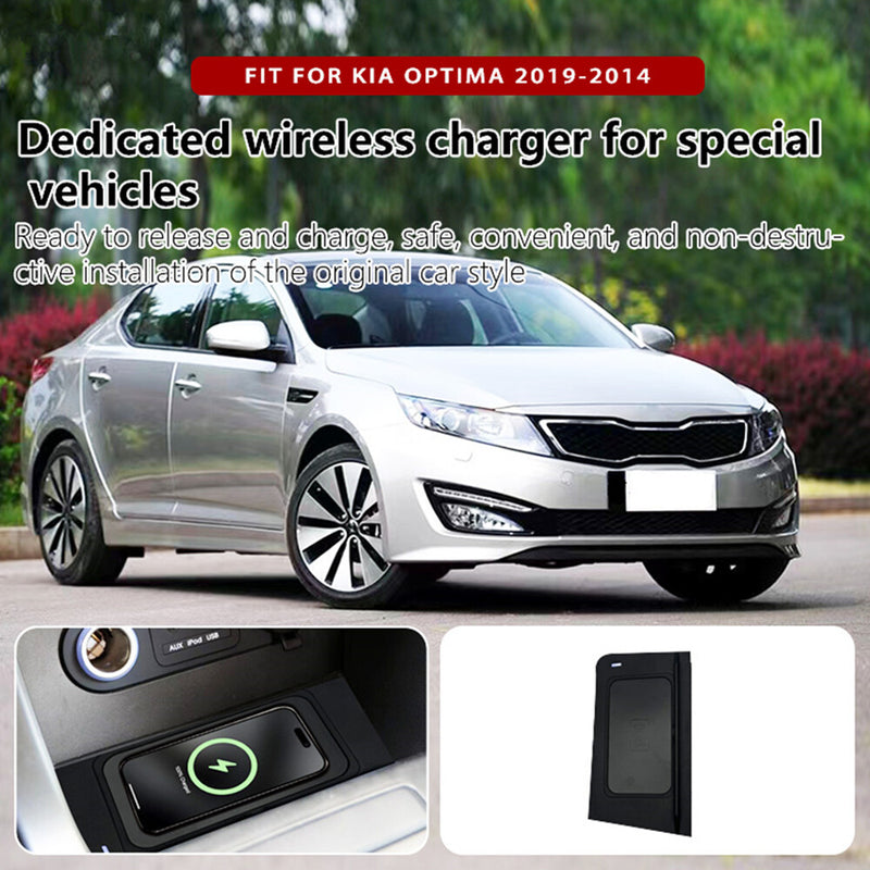 WXZOS Center Console Phone Wireless Fast Charging Pad for Kia Optima 2009-2014