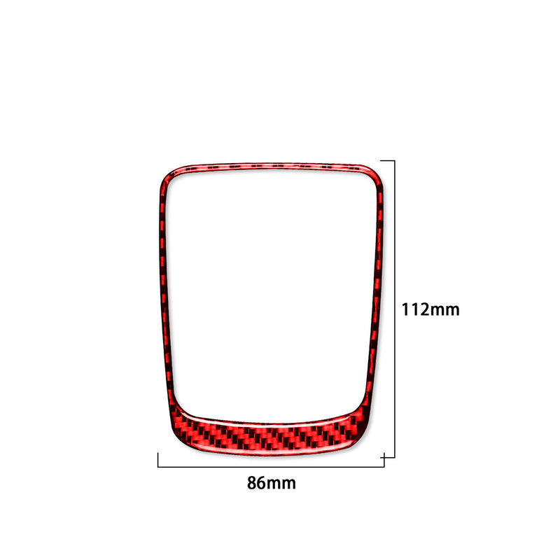 WXZOS Carbon Fiber Shift Lever Trim Panel Trim for Porsche 718 Cayman 982 2017-2025