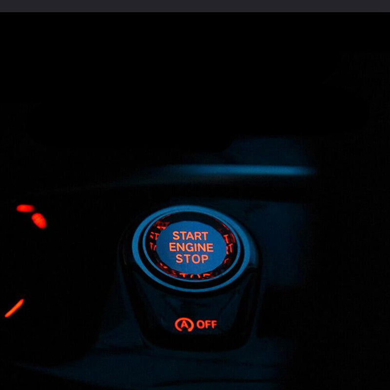 Black Engine Start Stop Switch Button Cover For BMW F G Classis