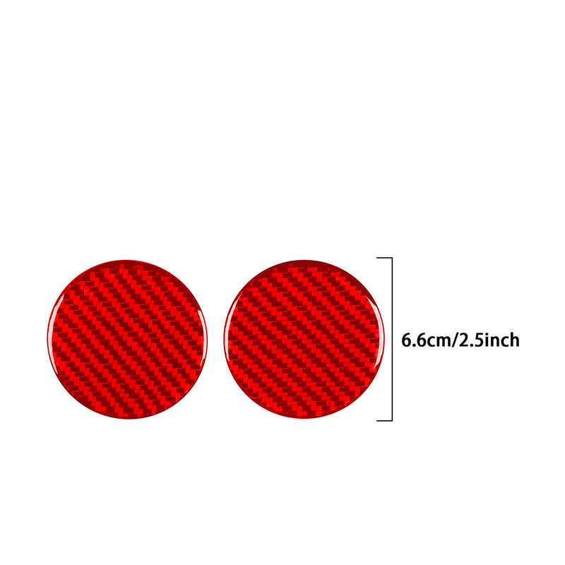 WXZOS Genuine Carbon Fiber Rear Cup Holder Trim for Mercedes W206 C-class 2022-2024