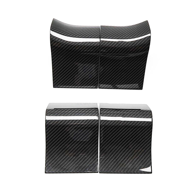 Car Genuine Carbon Fiber Door Inner Handle Panel Trim Kit for Ford F150 2015-20