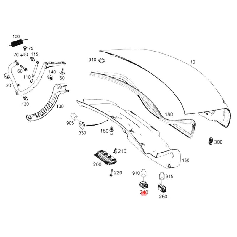 Trunk Lid Tailgate Control Switch for Mercedes Benz W220 W221 W222 2004-2019