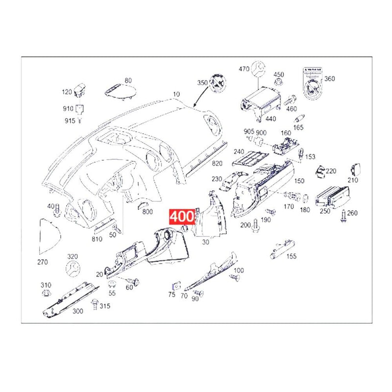 Anello Bloccaggio Sterzo Supporto Interruttore Accensione per Mercedes-Benz 2...