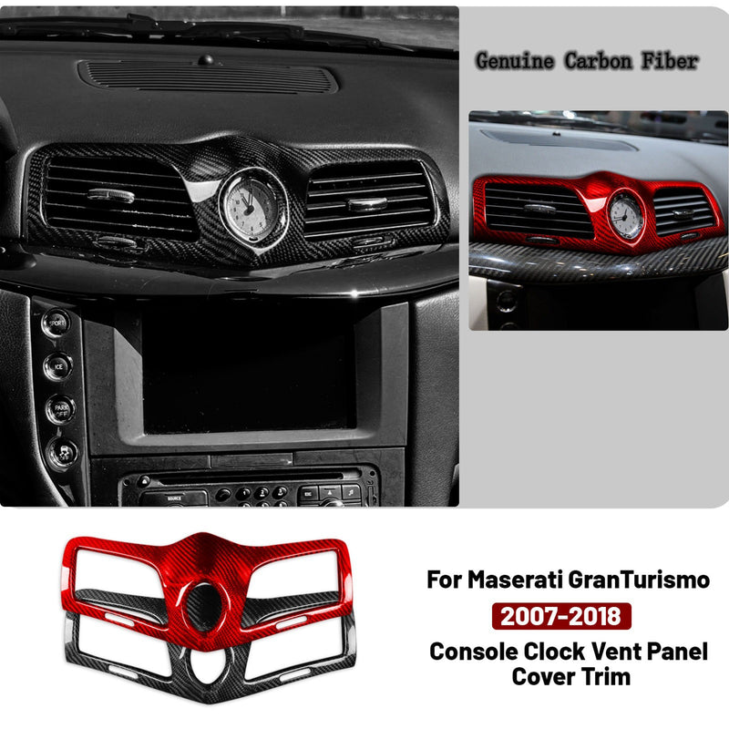 WXZOS Car  Carbon Fiber A/C Air Vent Bezel Trim for Maserati GranTurismo(M145) 2009-19