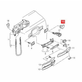 Alloggiamento/tappo maniglia porta esterna destra per Audi A4 B9 S4 A5 S5 201...