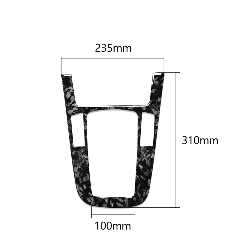 WXZOS Genuine Carbon Fiber Gear Shift Lever Panel Trim for Audi A5 S5 RS5 2013-2016