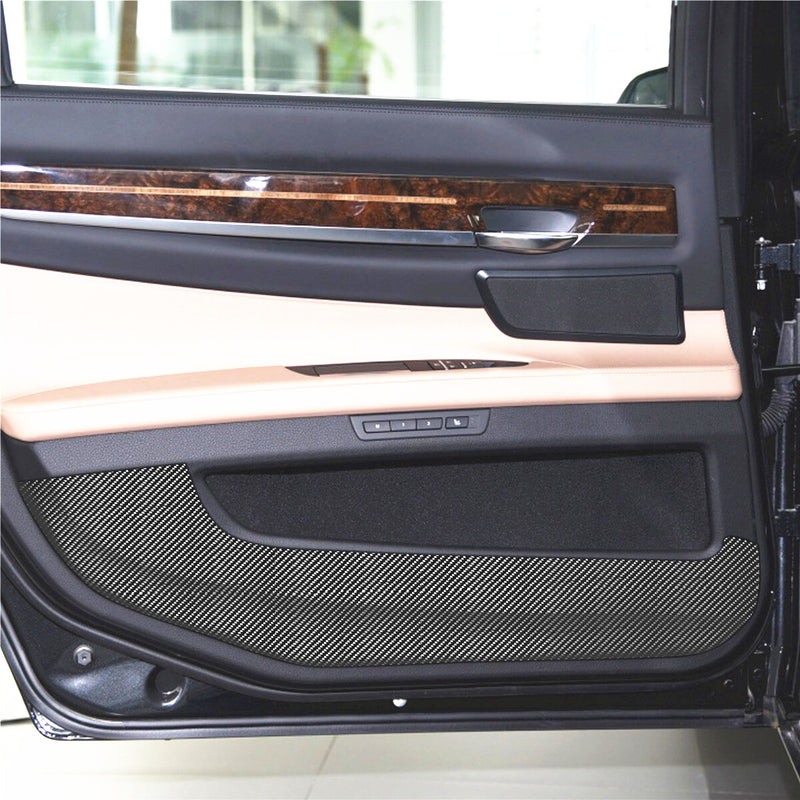 WXZOS PVC Interior Door Panel Cover Anti-collision Film for BMW 2009-2015 F01 7series