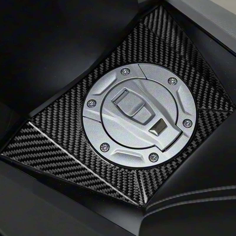 WXZOS Carbon Fiber Fuel Tank Cap Panel Trim for BMW C400GT 2021-2023