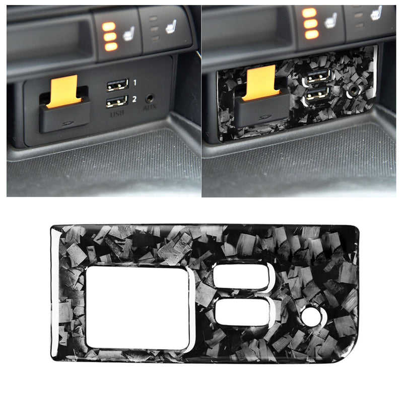 WXZOS Dash Center Console USB/AUX-In Socket Panel Trim for Mazda MX-5 Miata 2016-2023