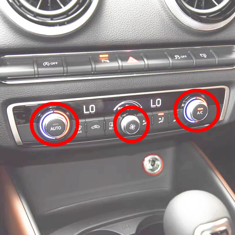 WXZOS Air Conditioning Control Panel Climate Switch Cover for Audi A3 S3 RS3 2014-2019