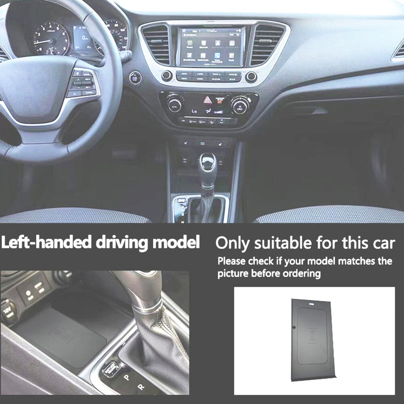 WXZOS Center Console Phone Wireless Fast Charging Pad for Hyundai Accent 2018