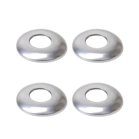 4Pcs ABS Silver Door Lock Knob Cap Cover for BMW 5 Series 2002-2009 E60 4DOOR