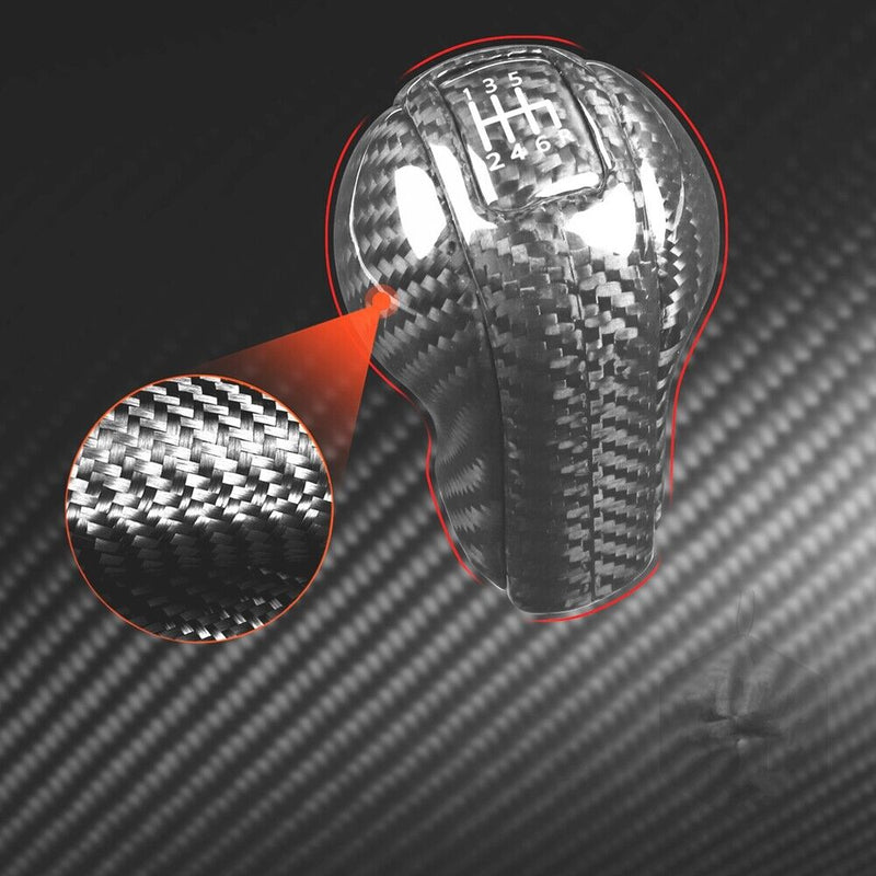Genuine Carbon Fiber Gear Shift Knob Handle Cover Fit for Nissan 350Z 2003-2009