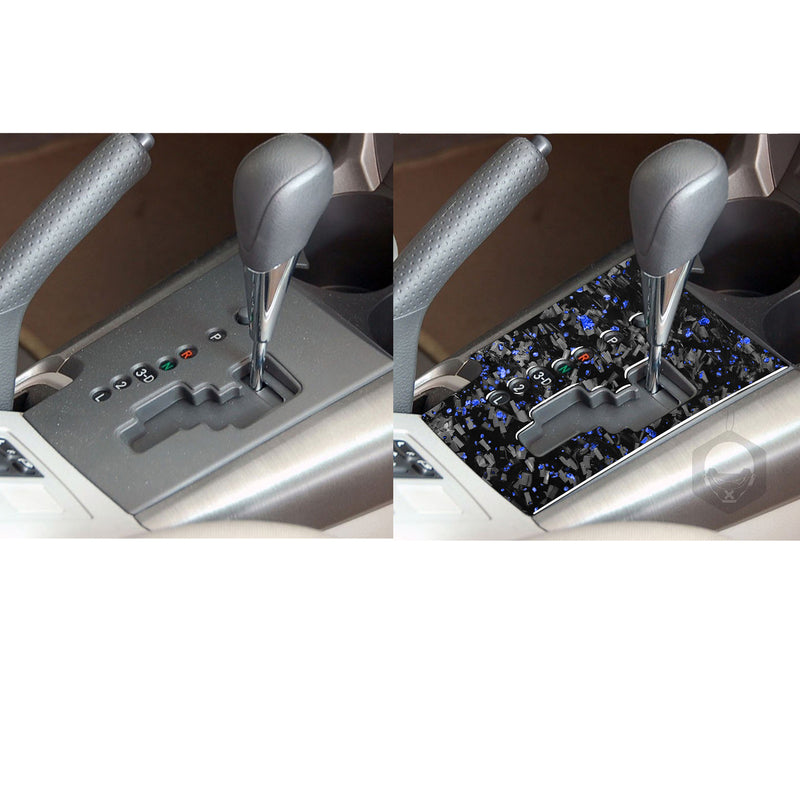 WXZOS Genuine Carbon Fiber Gear Shift Knob Lever Panel Trim for Toyota RAV4 2006-2013