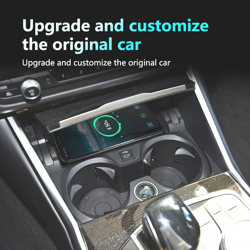 WXZOS Center Console Phone Wireless Fast Charging Pad for BMW 3series G20 2020-2021