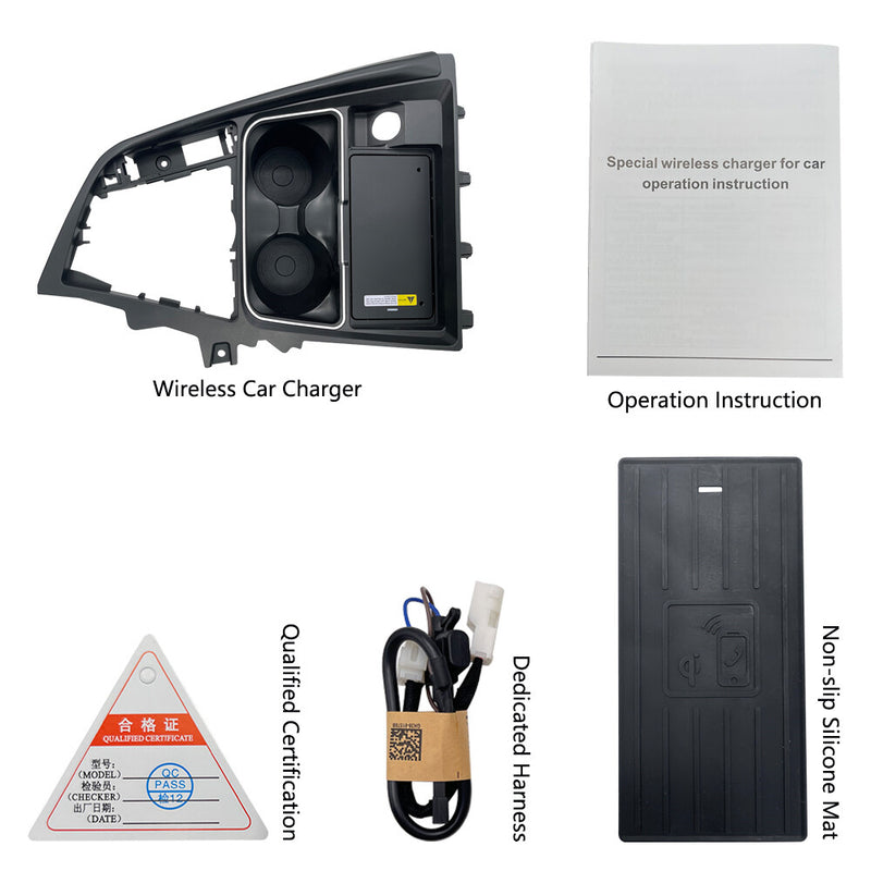 WXZOS Center Console Phone Wireless Fast Charging Pad for BMW F30 F31 F34 2013-2018