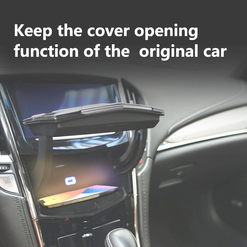WXZOS Center Console Phone Wireless Fast Charging Pad for Cadillac ATS-L 2014-2017