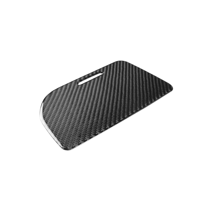 WXZOS Genuine Carbon Fiber Center Cup Holder Trim for Chevrolet Corvette C8 2020-2024