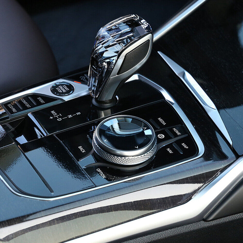 2020 ABS&Rock Crystal Multimedia Knob IDRIVE Button Cover for BMW 3' G20 G28