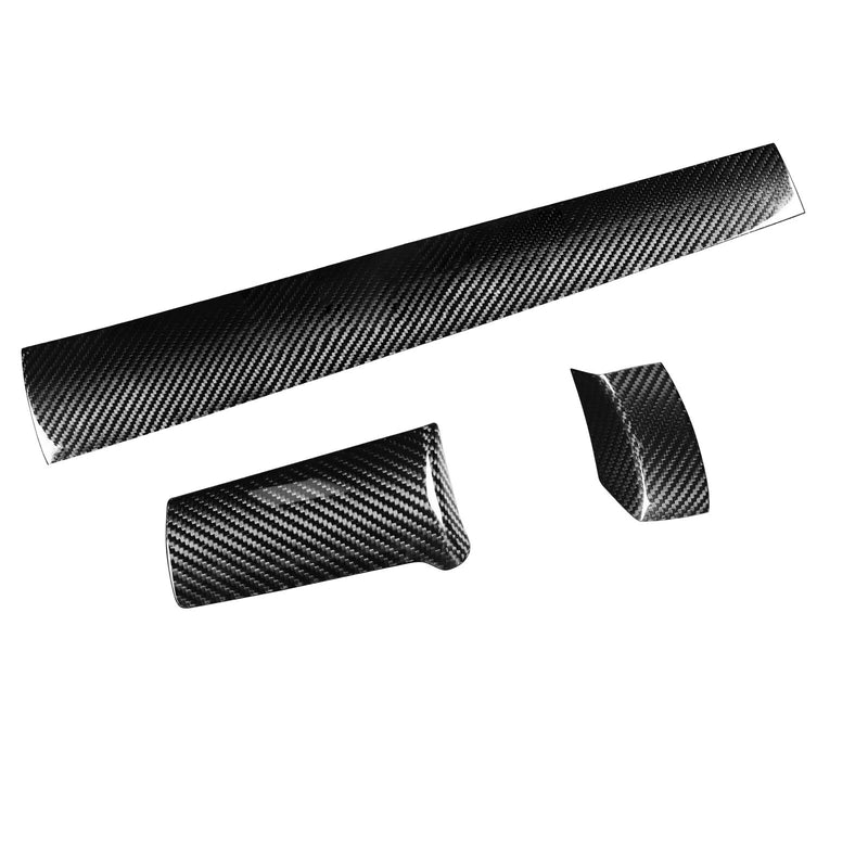 Car Genuine Carbon Fiber Front Console Panel Trim Kit for Honda Civic 2016-2020