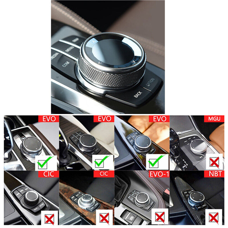 EVO IDrive Multi-Media Knob Rock Crystal Cover for BMW 2016-2018 X5 2016-2019 X6