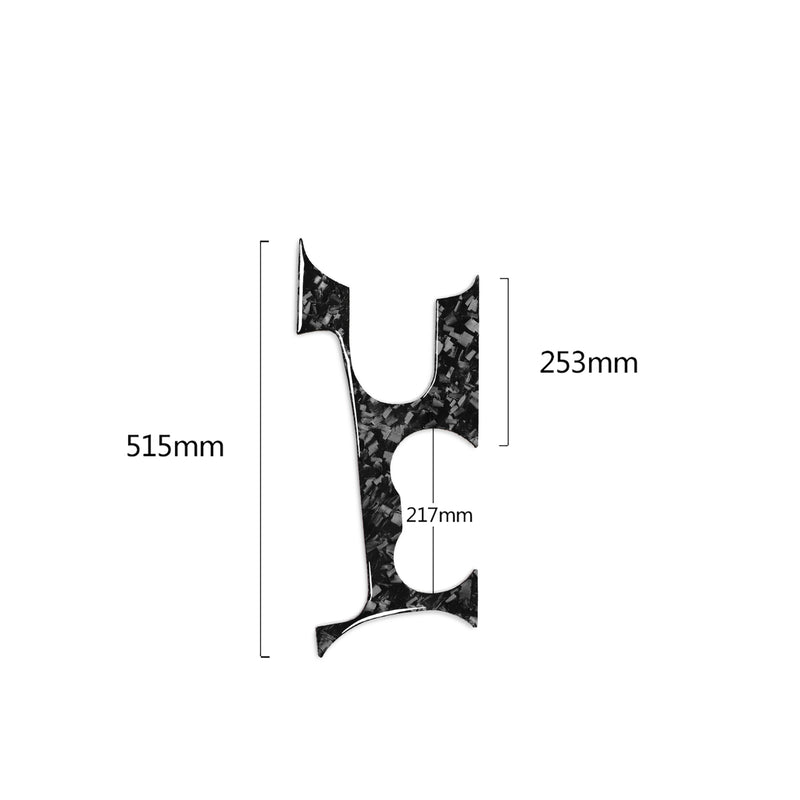 WXZOS Genuine Carbon Fiber Center Console Panel Trim for Ford Mustang 2015-2020