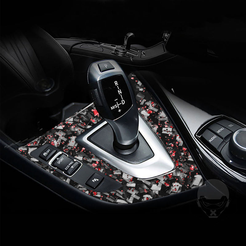 WXZOS Genuine Carbon Fiber Gear Shift Lever Panel Trim for BMW F20 1 series 2012-2015