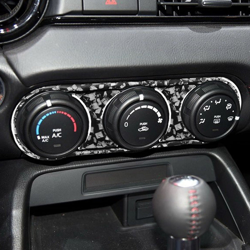 WXZOS Dash A/C Heater Climate Control Switch Panel Trim for Mazda MX-5 Miata 2016-2023