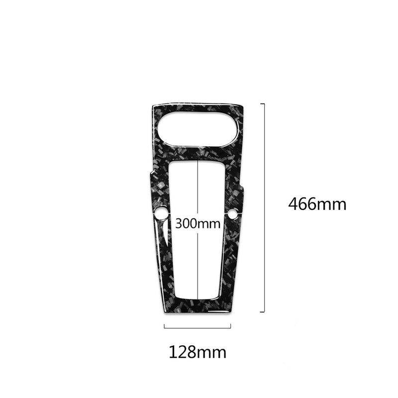 WXZOS Genuine Carbon Fiber Gear Shift Lever Panel Trim for Audi A3 S3 RS3 2014-2018