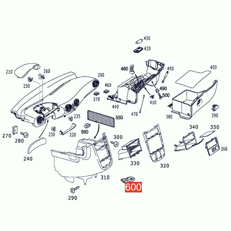 Cigarette Lighter 12V/15A Power Outlet Socket for Benz W639 V-Class 2006-2015