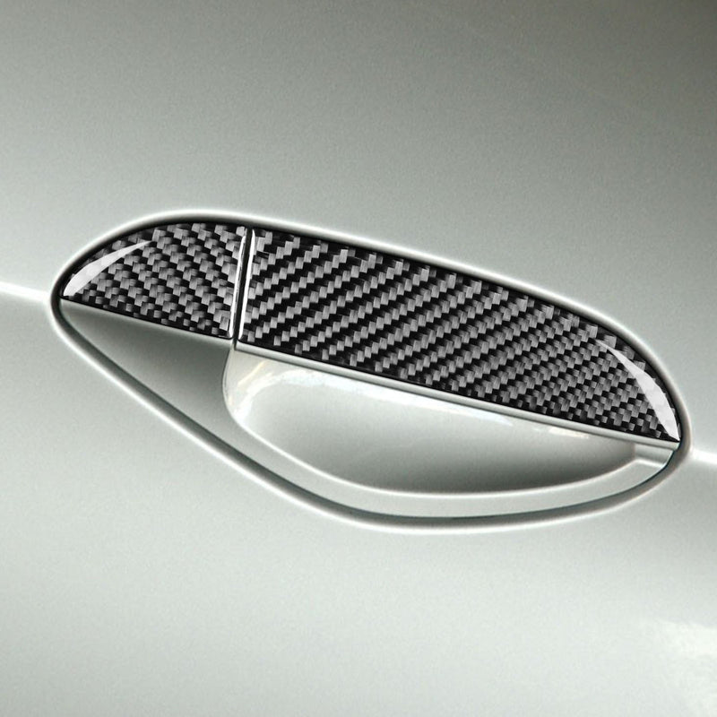 WXZOS Genuine Carbon Fiber Exterior Door Handle Trim for BMW Z4 E89 2009-2015