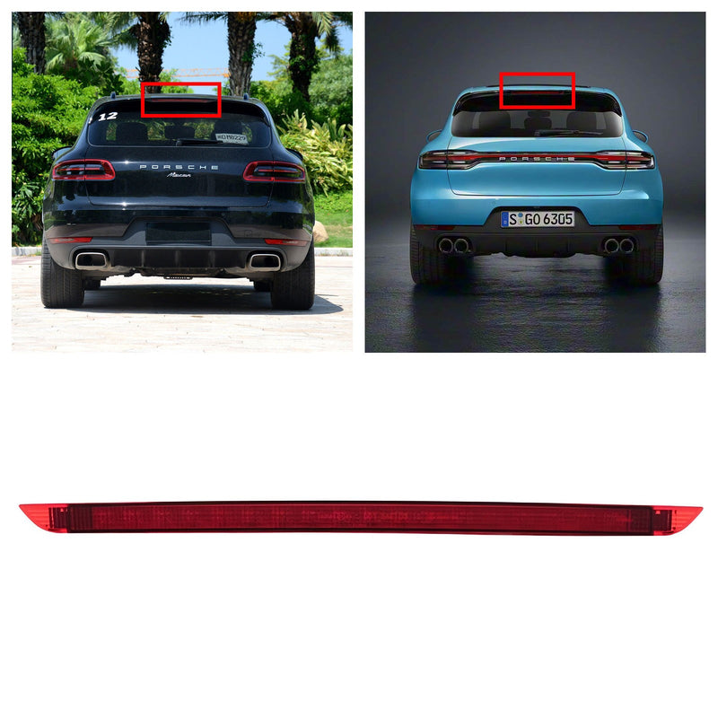 WXZOS Rear High Mount 3rd Third Brake Stop Light for Porsche Macan (95B) 2014-2024