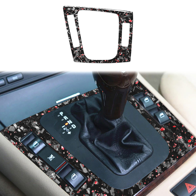 WXZOS Genuine Carbon Fiber Gear Shift Lever Panel Trim for BMW E46 3series 1998-2005