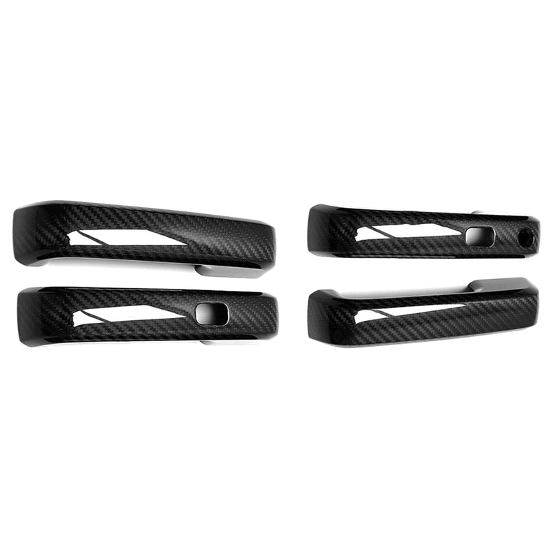 WXZOS Genuine Carbon Fiber Exterior Door Handle Trim Set for Ford F150 2015-2020