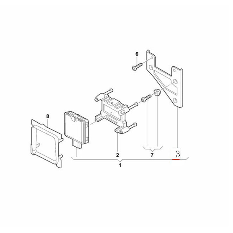 5Q0907561A Sensore radar anteriore ACC Cruise Distance Lane per SKODA RAPID...