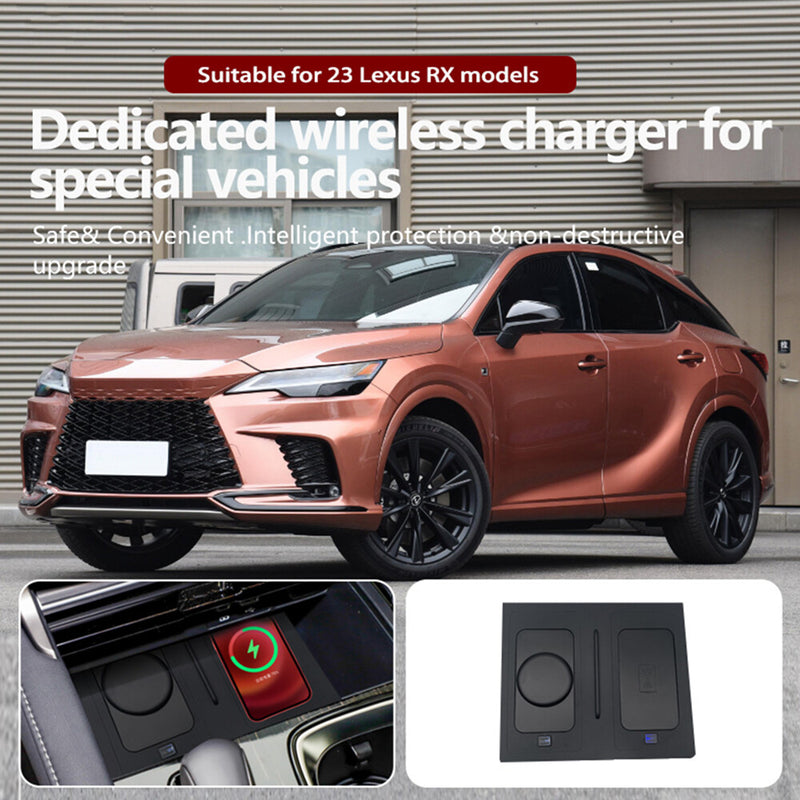 WXZOS Center Console Wireless Fast Charging Pad for Lexus RX350 RX35h RX500h 2023