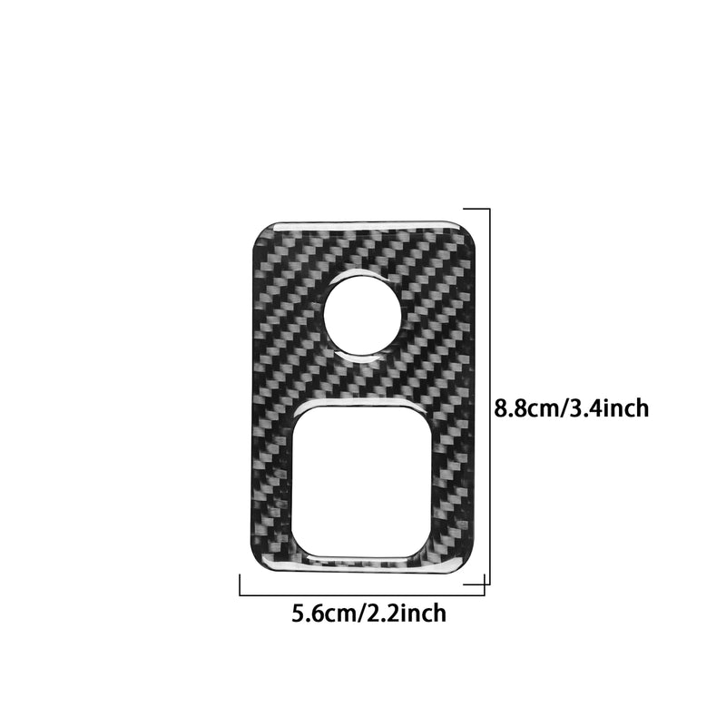 WXZOS Carbon Fiber EPB Parking Brake Switch Trim for Chevrolet Corvette C8 2020-2024